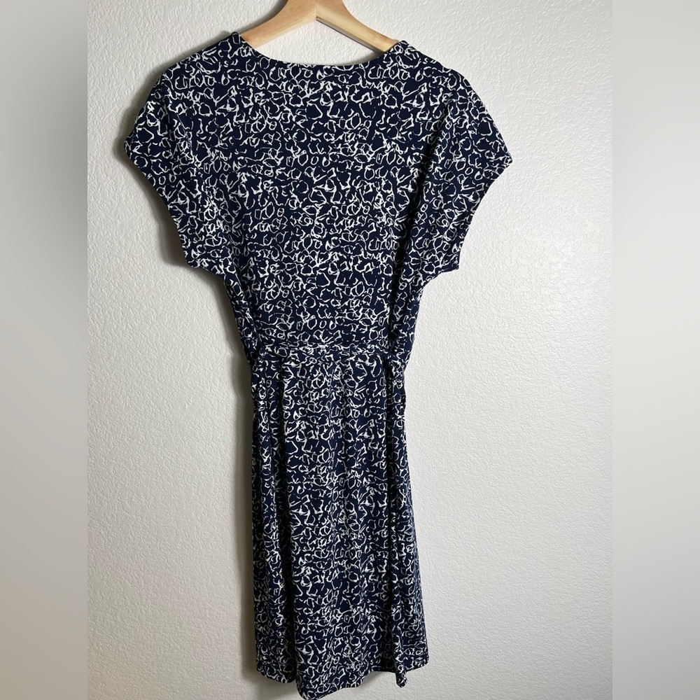 New Nicole Miller‎ Women's Faux Wrap Dress S blue - Picture 3 of 5